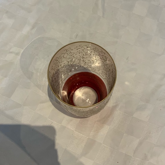 Beautiful hand painted large glass vase - Picture 4 of 5